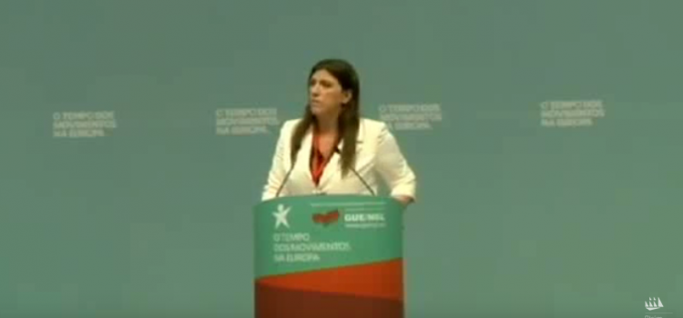Ομιλία της Ζωής Κωνσταντοπούλου στο Συνέδριο του Bloco de Esquerda στη Λισαβόνα (25.06.2016)